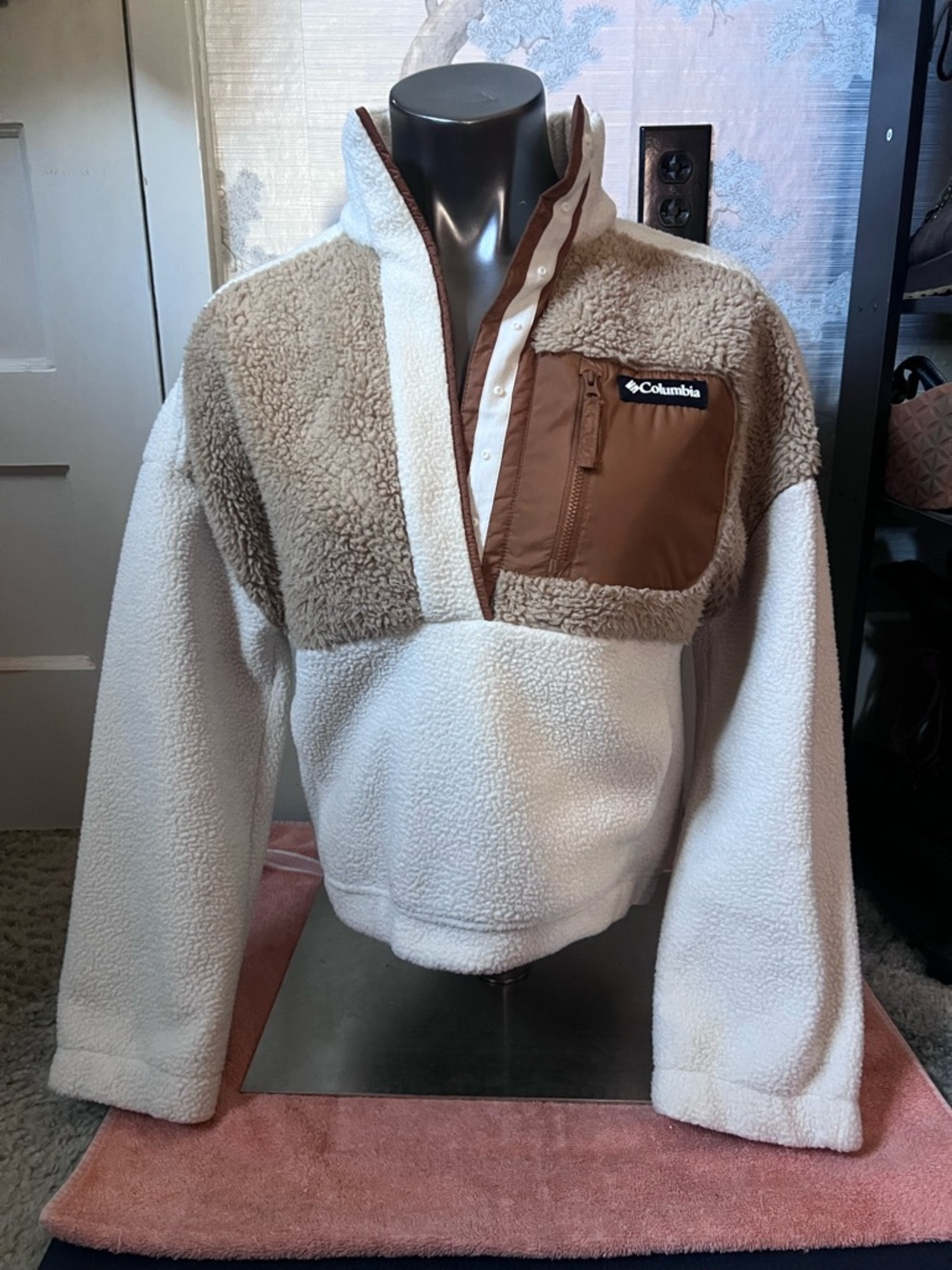 Columbia Sherpa Fleece Crop Pullover
